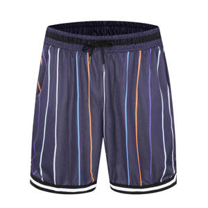 Pantalones cortos de baloncesto deportivos personalizados de alta calidad, poliéster, gimnasio, entrenamiento, malla de sublimación, pantalones cortos informales para correr para hombre con bolsillo - Product Image 1