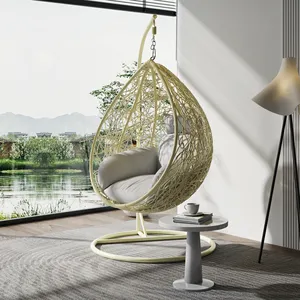 Fulin cheap modern outdoor eff garden swing luxury lounge bedroom automatic hammock swing chair with stand for adults