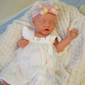 Bebé realista <span class=keywords><strong>de</strong></span> silicona completa 43cm 3kg Sleeping Girl <span class=keywords><strong>Reborn</strong></span> Dolls Silicona Baby Doll - Product Image 1