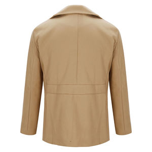 Manteau en laine pour homme de haute qualité, bouton classique, coupe ajustée, coupe-vent d'hiver, écologique, respirant - Product Image 2