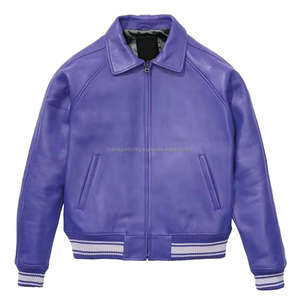 Chaqueta de Cuero Vacuno Genuino Clásica Personalizada de Primera Calidad en Venta, Todos los Colores, Precio de Fábrica al por Mayor, Chaqueta de Invierno - Product Image 5