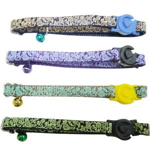 Collier de chat réglable en nylon et polyester personnalisable avec sangle réfléchissante multicolore Laisse élégante et personnalisée pour animaux de compagnie - Product Image 2