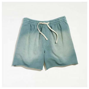 Pantalones Cortos para Hombre, Estilo Urbano, Lavado Ácido, Desgastados, Transpirables, de Algodón con Forro Polar, Cintura Elástica, Estampado Informal, Precio Económico, OEM - Product Image 1