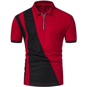 เสื้อโปโลลายผสมสีพื้นสำหรับใส่สบายคอเสื้อสวมใส่สบายแห้งเร็วแบบปักระบายอากาศได้ดีดีไซน์ล่าสุด - Product Image 1