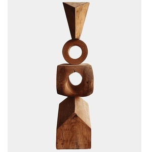 รูปปั้นหัวใจทำจากไม้รูปปั้นคู่รักโรแมนติกของตกแต่งบ้านของขวัญแต่งงานศิลปะทำจากไม้ธรรมชาติตกแต่งโต๊ะด้วยสำเนียงสำหรับสำนักงาน - Product Image 4