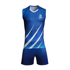 Uniformes de Voleibol Personalizados al por Mayor con Impresión por Transferencia de Calor, 100% Poliéster, Secado Rápido, Transpirables, Último Diseño - Product Image 2
