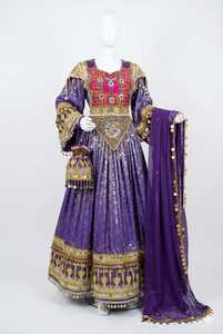 Robes afghanes Kuchi vintage personnalisées 2026, broderies lourdes, manches longues, robes de mariée, robes de soirée, robes afghanes pour femmes adultes - Product Image 3