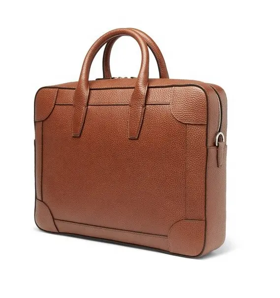 Custom With Logo Cheap Promotional Business Computer Bag Leather Mens Briefcase Laptop Bags For Computers