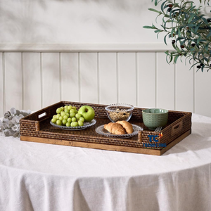 Vente en gros PLATEAU EN ROTIN du Vietnam au design minimaliste pour le stockage ou l'utilisation comme PLATEAU EN ROTIN en vrac pliable - Product Image 3