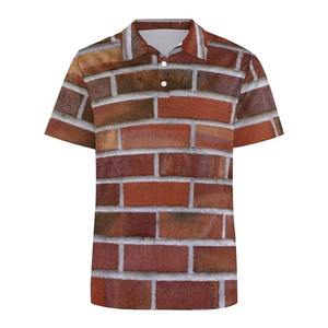 Vêtements de golf pour hommes été 2026, imprimé floral décontracté pour chemise à manches courtes, tissu jersey 100% polyester à séchage rapide, pour le golf sur le terrain - Product Image 3