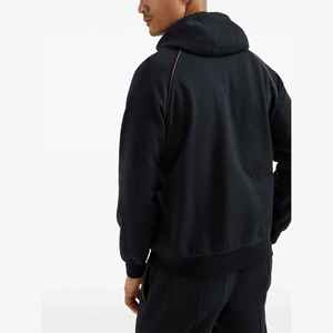 Sweat à capuche zippé pour homme de qualité supérieure avec logo personnalisé, en molleton 380 g/m², écologique, respirant, surdimensionné pour l'hiver - Product Image 2