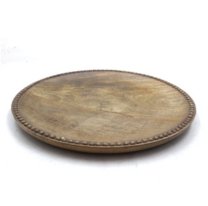 ถาดไม้สำหรับเซิร์ฟเวอร์เครื่องชาร์จพลาสติกสไตล์ INS ออกแบบได้ตามต้องการถาดไม้สำหรับงานแต่งงานของตกแต่งโต๊ะอาหารกลางวันสีธรรมชาติ - Product Image 1