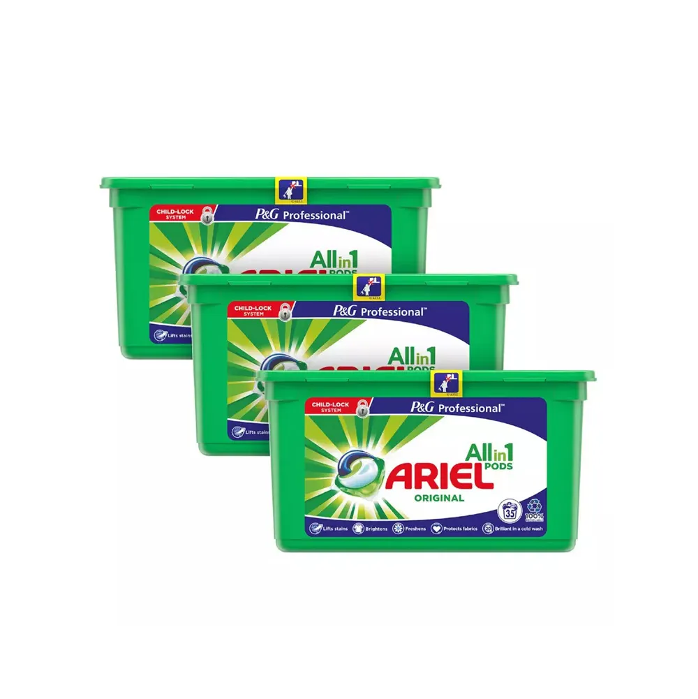 Powerful Ariel 3 in 1 Mountain Spring Washing Gel Capsules/wholesale ariel detergent washing powder