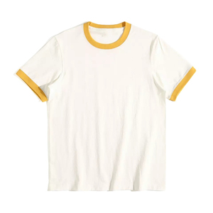 Camisetas de Material Suave y Transpirable al por Mayor, Camiseta con Cuello Redondo, Fabricante Personalizado, Camisetas con Cuello Redondo para Hombre - Product Image 4