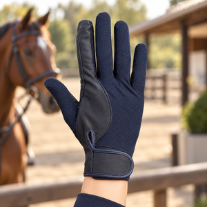 Fabrication sur mesure de gants d'équitation unisexes, meilleurs matériaux, couleur unie, grandes tailles, avec services OEM et ODM. - Product Image 2