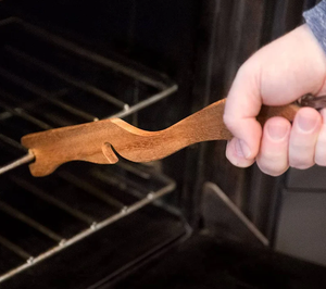 High Quality Wood Oven Rack with <b>Long</b> Handle Excellent Push and Pull Accessory for Baking and <b>Toaster</b> Oven Prevents Scalding - Product Image 6