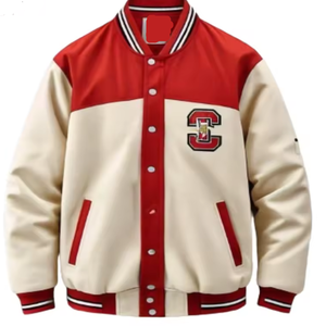 Veste d'hiver mince et élégante pour hommes Tissu de laine chaud Logo personnalisable À la mode Style Letterman À capuche Fabricant direct - Product Image 5