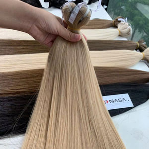 Extensiones de Cabello Remy Teñido de Doble Trama Vietnamita al por Mayor de Nasa Hair, 100g, Colores Oscuros y Claros, Paquetes de 60cm de Largo - Product Image 1