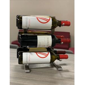 Porte-bouteilles de vin en métal sur pied pour cuisine décoration de la maison table à manger champagne vin présentoir support bar - Product Image 2