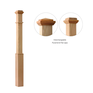 Caja de madera de roble rojo 4090P más vendida de EFS Viet Nam Newel, pieza de escalera de madera maciza para cualquier escalera - Product Image 4