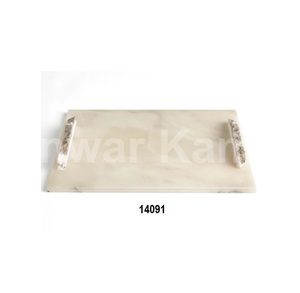 Platos de fruta de aluminio plateado de diseño grabado para decoración de mesa de comedor - Product Image 4