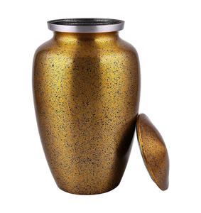 Urnas de cremación de material de aluminio antiguo de alta calidad, urnas funerarias de fabricación india para humanos - Product Image 1