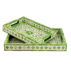 Vase de table en résine avec incrustations d'os de style Art déco, personnalisable, très vendu pour les restaurants et les hôtels - Product Image 1