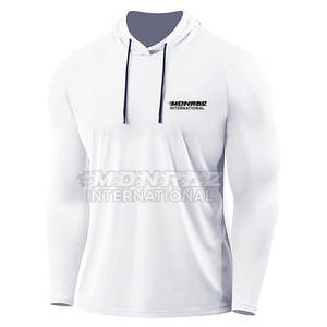 Sudadera con capucha de compresión atlética para hombre, ropa de gimnasio ajustada de secado rápido, Sudadera con capucha de compresión para hombre con logotipo personalizado - Product Image 1