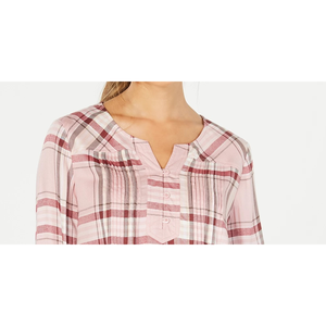 Top Formale da Donna Style Co in Popeline Lavorato a Maglia con Scollo a V, Rosso Brillante, Taglia XL, Lunghezza Media, per Feste e Outfit Vintage - Product Image 2