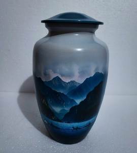 โกศบรรจุอัฐิแบบอเมริกันทำจากอะลูมิเนียมสั่งทำได้ตามต้องการสำหรับบรรจุอัฐิมนุษย์ ความจุขนาดใหญ่ (200-220 คิวบิกอินช์) สามารถปรับแต่งได้ตามต้องการสำหรับเป็นที่ระลึก - Product Image 6