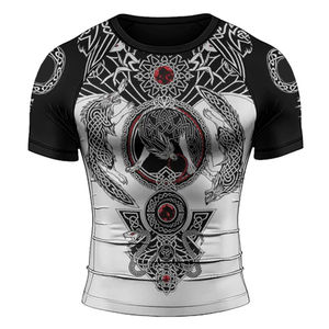 Rashguard de lutte à manches longues respirant à séchage rapide avec impression par sublimation personnalisée, multicolores, vêtements de sport MMA, vêtements de sport BJJ - Product Image 5