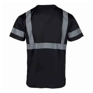 Camiseta de trabajo de alta visibilidad personalizada al por mayor, camisa reflectante de seguridad para hombres, camisas de trabajo con bolsillo para trabajos de construcción - Product Image 6