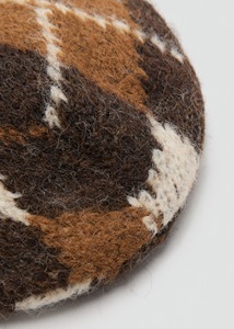 Gorro de Punto de Mohair con Forro de Satén de Alta Calidad y Precio Económico OEM/ODM, Gorro de Invierno Cálido con Diseño Jacquard - Product Image 3