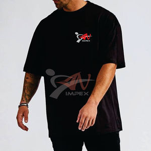 T-shirt de haute qualité avec impression de logo personnalisé pour hommes T-shirt Sumer en coton personnalisé flexible pour hommes - Product Image 5