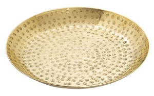 Bol de service décoratif sculpté en aluminium émaillé, style américain, accessoire de cuisine et de restaurant en métal durable, pour fêtes et Noël IHA - Product Image 5