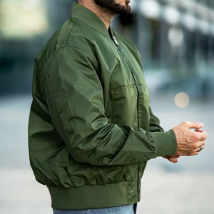 2025 High Quality Unisex Custom Logo Baseball Flight Jacket Plus Size Bomber Jackets Streetwear Manufacturer Bomber Jacket - Product Image 3
