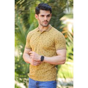 Camiseta Polo Moderna para Hombre YAKUBA, 100% Algodón con Spandex, Tejido Transpirable, Diseño con Cierre y Bordado Oscuro, Unze London - Product Image 1
