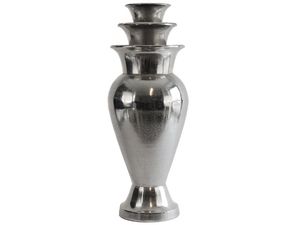 Vase à fleurs en aluminium gravé à la main de forme personnalisée pour la décoration de table de fête de mariage - Product Image 3