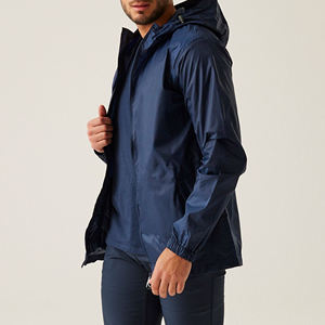 Chaqueta de chándal deportiva con cremallera personalizada para hombre, cortavientos de punto transpirable con capucha para entrenar, chaqueta para exteriores - Product Image 4