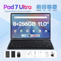 Tablette PC Android 11 pouces en gros d'usine avec Full HD 1440x3200 4G + 5G WIFI 8 + 256 Go de processeur MTK à écran tactile