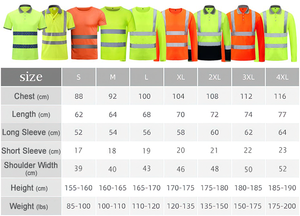 Camisa DE SEGURIDAD reflectante de alta visibilidad de manga larga ANSI Clase 1 LED Flash impermeable ropa de trabajo de secado rápido para la construcción - Product Image 6