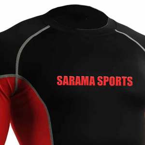 Vêtements de sport, couleur unie, rashguard pour homme, fabriqué au Pakistan, rashguard pour homme, vente chaude, rashguard respirant pour homme - Product Image 2