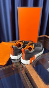 Men High Top Genuine Leather Urban Sneakers Toe Box Comfortable Daily Wear Flexible Sole <b>Lace</b>-Up Closure Casual Street Use - Product Image 3