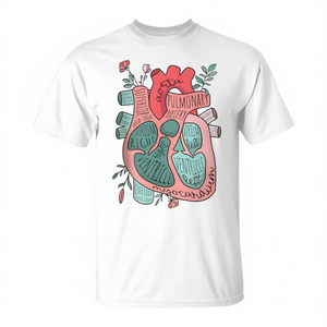 T-shirt Cœur Anatomique pour Infirmière en Soins Intensifs (SOI)/Soins Intensifs en Réanimation (SIR) pour la Formation en Cardiologie - Idée Cadeau Promotionnel - Product Image 2