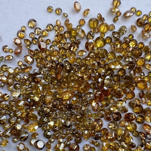1mm 2mm 3mm Naturel Brun Champagne Jaune Fantaisie Diamants Rond Brillant Coupe Vrai Brun Couleur Précieux Montre Lâche Cadran - Product Image 3