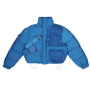 Chaqueta de Invierno para Hombre, con Capucha, Cuello Alto, Acolchada, con Logotipo Frontal, Impermeable, de Secado Rápido, Largo Regular, Servicio OEM Personalizado - Product Image 6