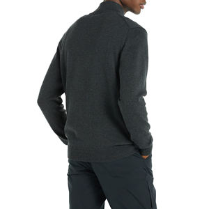 Sweat-shirt à manches longues zippé quart de zip en coton mélangé respirant et à séchage rapide de haute qualité pour hommes, vente en gros OEM - Product Image 3