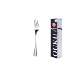 Fourchette à dessert Mr.Spoon Serie Raya 150 mm en acier inoxydable 18/0, manche monobloc, finition argentée, compatible lave-vaisselle, durable - Product Image 1