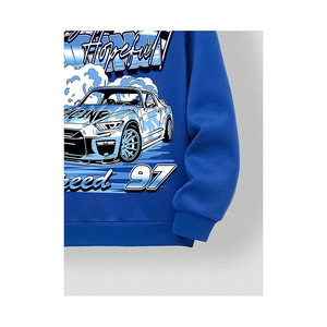 Sweat-shirt à capuche classique pour homme de haute qualité 2025/2026, bleu, pour un usage quotidien décontracté - Product Image 2