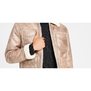 INC International Concepts Giacca da uomo Flynn marrone con zip frontale, in pile invernale con decorazioni a fantasia, taglia XL - Product Image 3